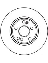 TRW DF4109 Тормозной диск передний