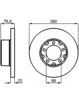 BOSCH 0 986 478 529 Тормозной диск передний