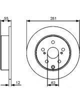 BOSCH 0 986 479 419 Тормозной диск задний
