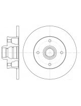 REMSA 6024.00 Тормозной диск задний