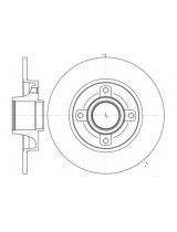 REMSA 61014.00 Тормозной диск задний