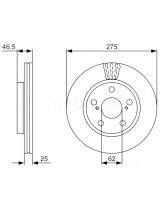 BOSCH 0 986 479 428 Тормозной диск передний
