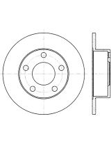 Stellox 6020-4764-SX Тормозной диск задний