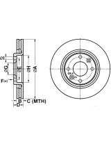 ATE 24.0120-0133.1 Тормозной диск передний