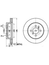 ATE 24.0117-0108.1 Тормозной диск передний