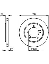 BOSCH 0 986 478 839 Тормозной диск передний