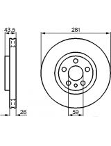 BOSCH 0 986 478 812 Тормозной диск передний