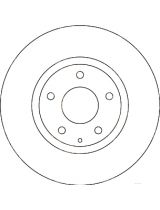TRW DF8052 Тормозной диск передний