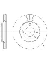 REMSA 6084.10 Тормозной диск передний
