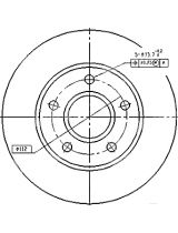 Patron PBD1647 Тормозной диск передний