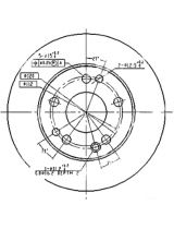 Patron PBD1584 Тормозной диск передний