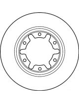 TRW DF7305S Тормозной диск передний