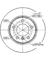 Patron PBD1539 Тормозной диск задний