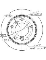 Patron PBD4087 Тормозной диск задний