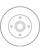 TRW DF1529 Тормозной диск задний