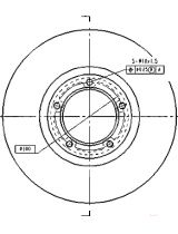 Patron PBD1622 Тормозной диск передний