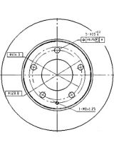 Patron PBD2704 Тормозной диск передний