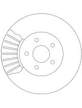TRW DF4147 Тормозной диск передний