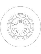 TRW DF4269 Тормозной диск задний
