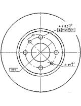 Patron PBD1790 Тормозной диск задний