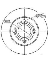 Patron PBD1543 Тормозной диск задний