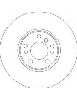 TRW DF4187S Тормозной диск передний