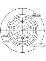 Patron PBD2768 Тормозной диск задний