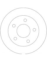 TRW DF4357 Тормозной диск задний