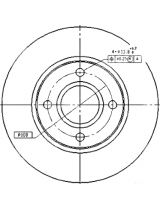 Patron PBD2622 Тормозной диск передний