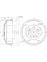 Patron PDR1048 Тормозной барабан