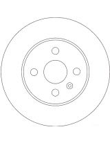 TRW DF4344 Тормозной диск задний