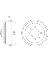 AP 7D0494 Тормозной барабан