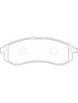 NiBK PN3808 Колодки дисковые