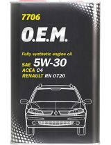 Моторное масло MANNOL MN7706-1ME 7706 OEM for Renault Nissan 5W-30 C4 1л. METAL