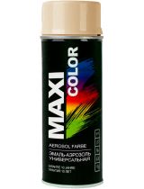 MAXI COLOR 1001MX Эмаль-аэрозоль универсальная RAL1001 бежевая 400мл
