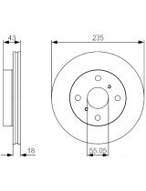 BOSCH 0 986 479 S46 Тормозной диск передний