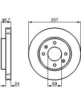 BOSCH 0 986 479 207 Тормозной диск передний