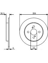 BOSCH 0 986 479 420 Тормозной диск задний
