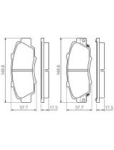 BOSCH 0 986 461 142 Колодки дисковые