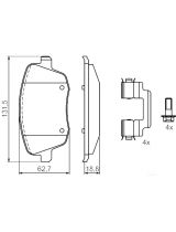 BOSCH 0 986 424 829 Колодки дисковые
