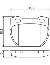 BOSCH 0 986 424 827 Колодки дисковые