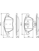 BOSCH 0 986 424 825 Колодки дисковые