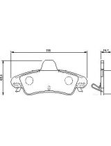 BOSCH 0 986 424 744 Колодки дисковые