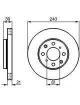 BOSCH 0 986 479 033 Тормозной диск