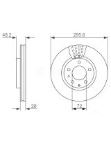 BOSCH 0 986 479 758 Тормозной диск передний