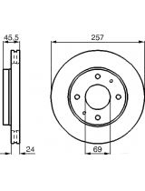 BOSCH 0 986 478 774 Тормозной диск передний