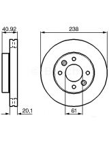 BOSCH 0 986 478 276 Тормозной диск передний