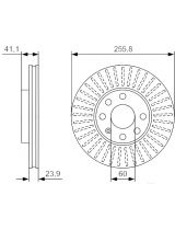 BOSCH 0 986 479 R76 Тормозной диск передний