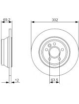 BOSCH 0 986 479 396 Тормозной диск задний
