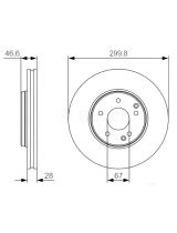 BOSCH 0 986 479 R79 Тормозной диск передний